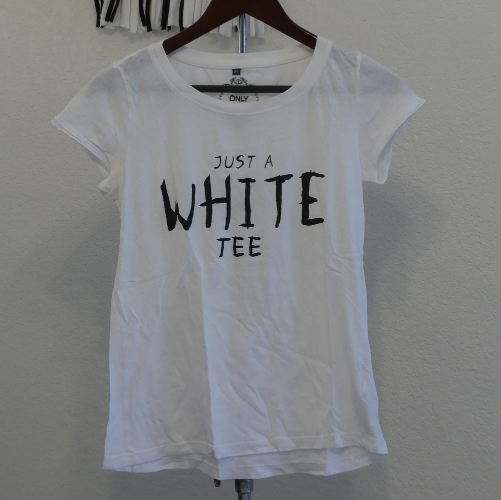 'Just a white tee' T-shirt